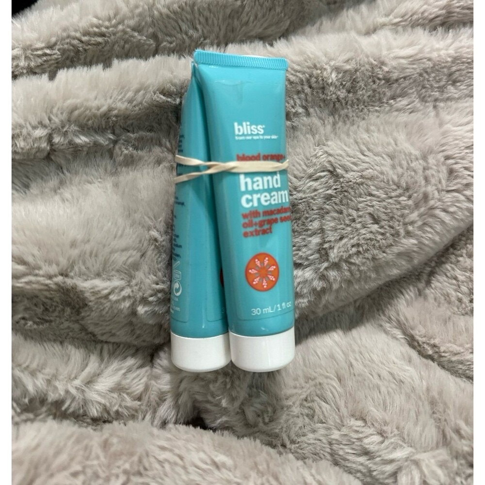 bliss hand cream blood orange and white pepper